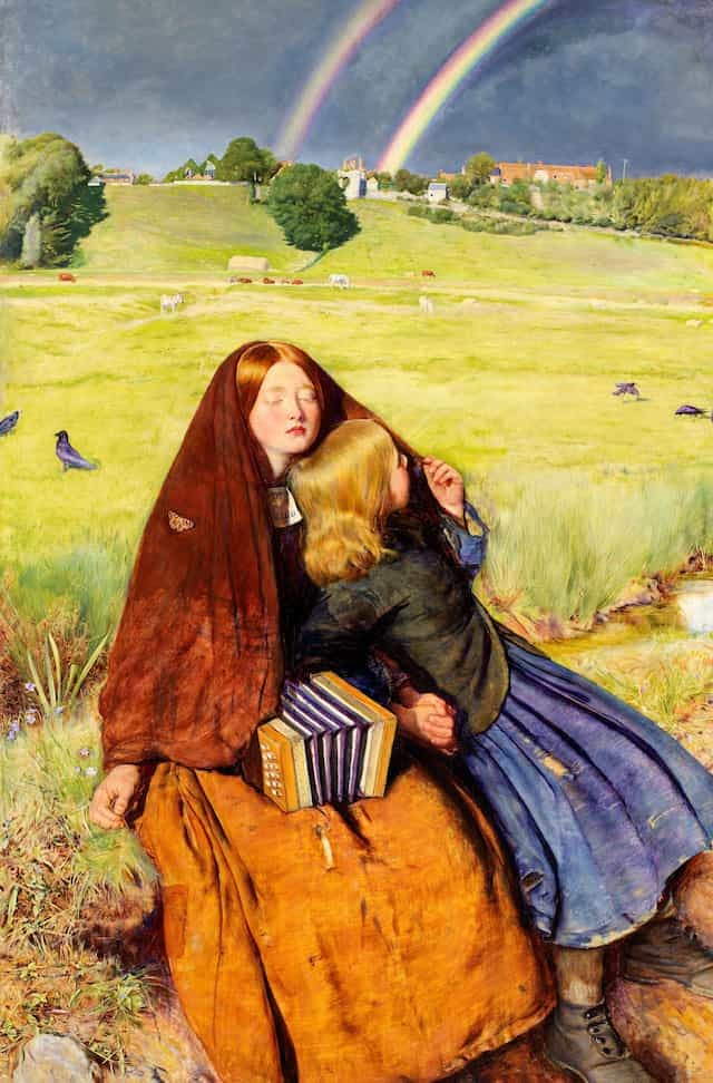 La peinture 'La fille aveugle' de John Everett Millais